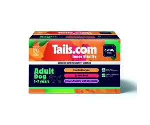 Tails.com Inner Vitality Variety Multipack Adult Wet Dog Food - 6 x 150g