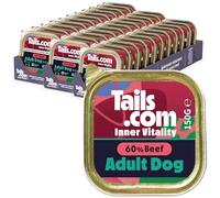 Tails.com • Wet Dog Food 33 x 150g • Bundle Multipack • Beef • Adult 1-7 years • Grain Free Recipes • Made with natural ingredients