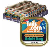 Tails.com • Wet Dog Food • 33x150g Sensitive Chicken & Cod • Adult