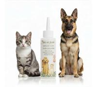 Tails of Glory Natural Ear Cleaner for Dogs and Cats 100ml | Gentle Dog Ear Cleaner & Cat Ear Cleaner Solution for Sensitive Ears, Pet Ear Cleaner with Propolis & Lactobacillus