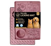 Tails & Tales Pet Licking Mat, Large Size with Non-Slip Suction Cups, Dog & Cat Slow Feeder for Anxiety Relief, Grooming Bathing Training Mat for Peanut Butter & Yogurt