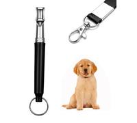 TailSphere Dog Whistle to Stop Barking Neighbors Dog, Adjustable Silent Dog Whistle with Lanyard, Professional Recall Dog Training Whistles, Black and White