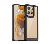 TailTech Case for Motorola Edge 50 Neo Case Moto Edge 50 Neo Phone Case, Transparent Acrylic Case Compatible with Motorola Edge 50 Neo Black Case