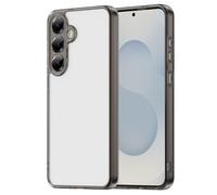 TailTech Crystal Clear Phone Case for Samsung Galaxy S25 Plus - Anti-Yellowing PC Back, 4-Color TPU Bumper, Ultra Thin Protective Cover for Samsung Galaxy S25 Plus, Black