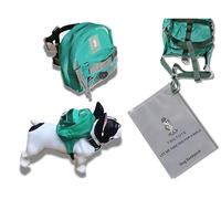 Tailtote Dog Hiking Backpack Harness Lightweight, Adjustable, and Water-Resistant Pet Poopbag Holder for Outdoor Adventures,Puppy Training or Everyday Walks (Small)