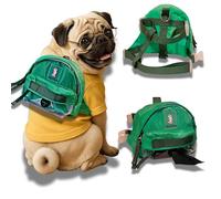 Tailtote Dogs Hiking Backpack Harness Lightweight, Adjustable, and Water-Resistant Pet Poopbag Holder for Outdoor Adventures,Puppy Training or Everyday Dog Walks (XSmall)