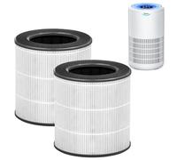 Tailulu D09 Air Purifier Replacement Filter, 3-in-1 True H13 HEPA Filter, 2 Packs