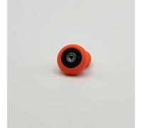 TAILWHIP Ball Bearing Wheels - Ultimate Control and Smooth Ride Set of 2 for Finger Scooter, Durable Material with Silicone Tyres, (black-orange)