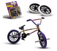 TAILWHIP Finger Bike Metal, Finger BMX Toy with Original Personalized Accessories for Dizzying Tricks, Compatible with Tech Deck Fingerboards, Scooters & Skate Parks, Improve Hand Motor Skills, multi