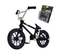 TAILWHIP Finger BMX, Mini Bicycle Toy with Real Metal Ball Bearings (6X), Alloy Finger Bike for Cool Tricks, Ideal for Skatepark & Compatible with Finger Skateboards (Black)