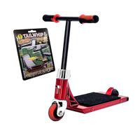 TAILWHIP Finger Scooter Metal, Durable Mini Scooter for incredible Tricks, Compatible with Tech Deck Fingerboard, Bike BMX & Skatepark, Improve Hand Motor Skills, Perfect Toy for Kids & Adults, red