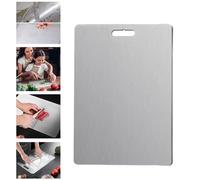 Taima Titanium Cutting Boards for Kitchen, Taima Cutting Board Titanium, Food Grade Cutting Board Thickened,Titanium Cutting Board,304 Chopping Board Food-Grade,Cutting Board Double Sided (39x28cm)