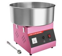 TAIMIKO Commercial Candy Floss Machine,38cm Electric Cotton Candy Maker Pink,1000W,Stainless Steel Bowl,Sugar Scoop,Perfect for Kids Birthday Home Family Party Carnival Festival