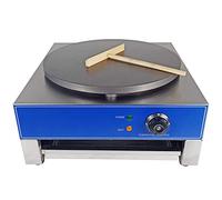 TAIMIKO Commercial Electric Crepe Maker 3KW Single Head Crepe Machine 16‘',400mm Diameter,50-300℃ Heating Plate Crepe