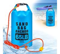 TAINAT 30L Sand Anchor Bag 2 in 1 Waterproof Dry Bag for Small Boat,PWC Anchor Kit with Adjustable Buoy,Sand Anchor System for Jetski,Kayak,Boat,Water Sports