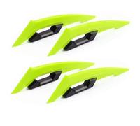 TAINHUIA Extension Spoiler Fit For 250SR Ninja 400 R3 GSXR 1 Pair Motorcycle Aero Wings Universal Front Rear Spoiler Kit(2 pair Yellow)