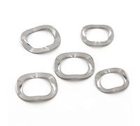 tainless Steel Curved Washer, Wave Spring Washer Silver Multiple Sizes 304 Stainless Steel Pack of 180 pcs(20pcs M8x13x0.3)