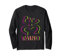 Taino Coqui Boricua EDM Illusion Long Sleeve T-Shirt