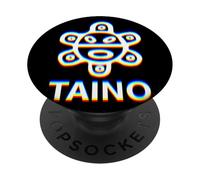 Taino Sun Puerto Rico Boricua EDM Illusion PopSockets Adhesive PopGrip
