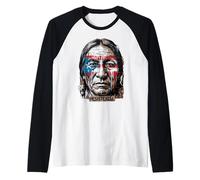 Taino Tears Boricua Puerto Rican Flag Taino Native American Raglan Baseball Tee