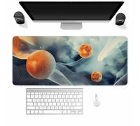 Tainrun Gaming Mouse Pad White Mist, XXL Large Mouse Mat 700x300x3mm | Large mouse mats for Desk, Sphere Gaming Mousepad with Stitched Edges, Smooth Tracking, Washable Non-Slip Desk Pad