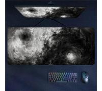 Tainrun Large Gaming Mouse Pad XXL - Geometric Universe Long Mousepad - Extended Desk Mat - improved precision and speed - with Stitched Edges for Gamer Office Home PC 1200x600mm