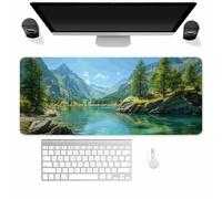Tainrun Large Mouse Mat Natural, Gaming Mouse Pad 700x400x3mm | Gaming Mousepad Pond with Non-Slip Rubber Base, Soft Smooth Surface, Improved Precision and Speed, Extended Desk Mat