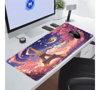 Tainrun Large Mouse Mat Tower, Gaming Mouse Pad 900x400x3mm | Gaming Mousepad Flower with Non-Slip Rubber Base, Soft Smooth Surface, Improved Precision and Speed, Extended Desk Mat