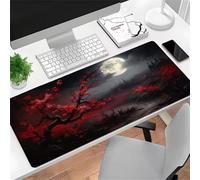Tainrun Large Mouse Mat XXL, Washable Gaming mouse pad with Anti-Slip Rubber Base, Extended Desk Pad Gaming Keyboard Mousepad for Office & Home(1000x500x3mm,Moonlit Night)