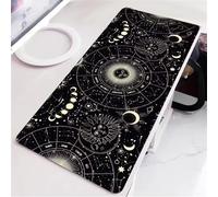 Tainrun XXL Mouse Pad 1000x500x3mm Extended Desk pad, Sun Moon Gaming mouse Mat for Desk with Stitched Edges and Non-Slip Rubber Base, mouse Pads for PC, Laptop, Office