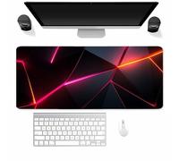Tainrun XXL Mouse Pad 1500x800x3mm Extended Desk pad, Linear Geometry Gaming mouse Mat for Desk with Stitched Edges and Non-Slip Rubber Base, mouse Pads for PC, Laptop, Office