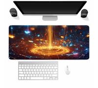 Tainrun XXL Mouse Pad 600x400x3mm Extended Desk pad, Magic Vortex Gaming mouse Mat for Desk with Stitched Edges and Non-Slip Rubber Base, mouse Pads for PC, Laptop, Office