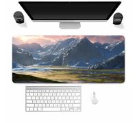 Tainrun XXL Mouse Pad 700x400x3mm Extended Desk pad, Swamp Mountain Gaming mouse Mat for Desk with Stitched Edges and Non-Slip Rubber Base, mouse Pads for PC, Laptop, Office