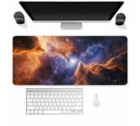 Tainrun XXL Mouse Pad 800x400x3mm Extended Desk pad, Vast Universe Gaming mouse Mat for Desk with Stitched Edges and Non-Slip Rubber Base, mouse Pads for PC, Laptop, Office