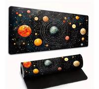 Tainrun XXL Mouse Pad 900x400x2mm Extended Desk pad, Milky Way Gaming mouse Mat for Desk with Stitched Edges and Non-Slip Rubber Base, mouse Pads for PC, Laptop, Office