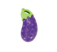 Tainrunse Dog Teething Toy Cute Corn Carrot Eggplant Bite-Resistant Chew Toy Soft Vegetable Toy Exercise Training Interactive Toys for Small Large Dogs Pet Supplies Eggplant