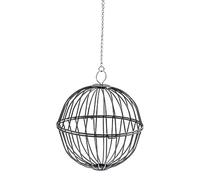 Tainrunse Easy to Clean Pet Cage Accessory Pet Feeding Station Hanging Chicken Feeder Hamster Rabbit Treat Ball Vegetable String Ball Poultry Fruit Holder Black