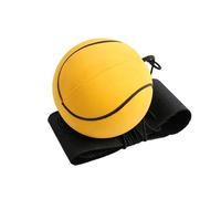 Tainrunse Quality Hand Ball with Strap Kid Wristband Toy Durable Bouncy Wrist for Outdoor Exercises Gameplay Compact Portable Rebound Children Sturdy Elastic Yellow