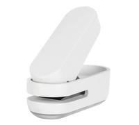 Tainrunse Scratch-Resistant Hole Puncher Easy-to-use Compact Mini Manual Metal Paper for Binder Accurate Single with Plastic Shell Stationery Gift Teachers White