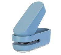 Tainrunse Scratch-Resistant Hole Puncher Easy-to-use Compact Mini Manual Metal Paper for Binder Accurate Single with Plastic Shell Stationery Gift Teachers Blue