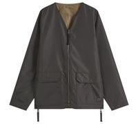 Taion Men's Military Reversible V-Neck Cardigan Black