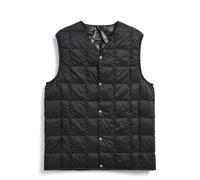 Taion Womens V-Neck Button Down Vest Black