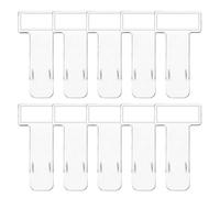 TAIOSNADJ 10 Pcs Car Windshield Parking Ticket Holder Transparent Car Parking Ticket Holder Clip Self-Adhesive Ticket Holder Clip Suitable for Windscreens Car Window