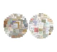 TAIOSNADJ 120pcs Vintage Motivational Quote Stickers, Famous Words Inspirational Quotes Journal Stickers Retro Typewriter Style Scrapbook Supplies Kit for Planner Bullet Junk Journal and Laptops