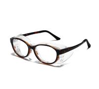 TAIOYHD Moisture Chamber Glasses for Adults | Upgraded TR90 Blue Light Blocking & Anti-Fog | Full-Seal Dust/Pollen | Office & Outdoor Protective Goggles(Tortoiseshell)