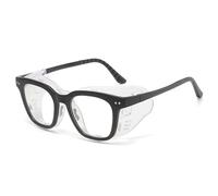 TAIOYHD Moisturizing Glasses for Dry Eyes Relief - Anti Blue Light, Anti Pollen, Wind & Dust Proof Protective Eyewear, Unisex Large Frame with Soft Silicone Comfort(Black)