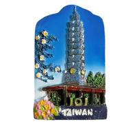 Taipei 101 Building Taiwan China Tourist Souvenir 3D Refrigerator Magnet Fridge Decorative Magnet