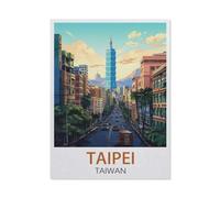 Taipei Taiwan，Jigsaws Puzzles 1000 Pieces Teens Kids Jigsaw Entertainment Toys Brain Challenge Puzzle 38x52cm-EX52