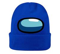 TAIPPAN Unisex Adults Beanie Cap, Knit Cuffed Hat, Blue, Winter, Classic, Cartoon, Video Game, Ear Warmer, Windproof, Lightweight