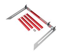 Tair Tread Template Tool, Aluminum Alloy Stair Tread Gauge Jig, Stair Tread Measuring Tool, Shelf Layout Tool & Stair Tread Template Tool Jig for Handrail, Windowsill Shelf